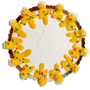 Large Yellow Side Cone Drip Cake
