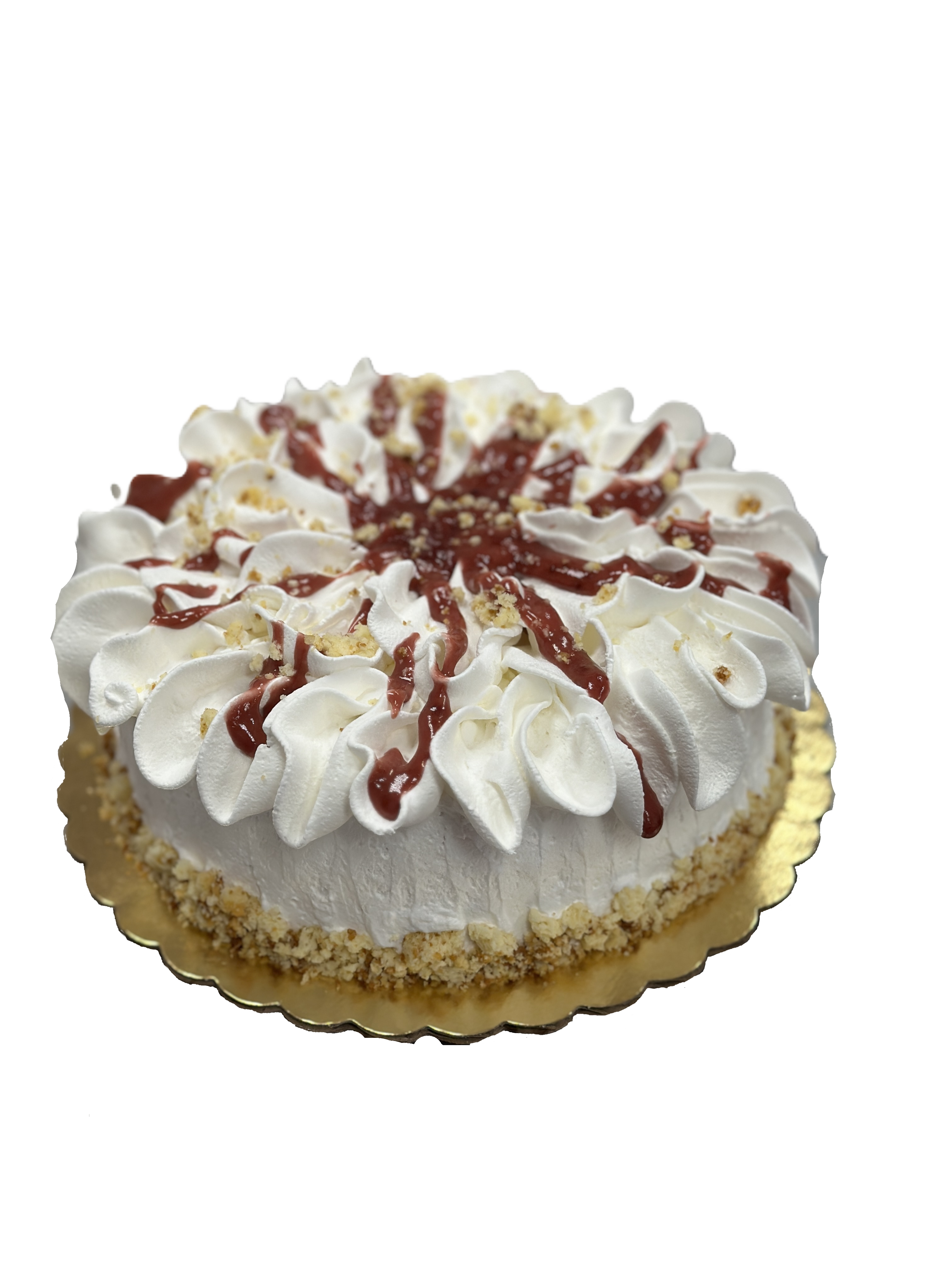 Small Strawberry Ruffle Cake