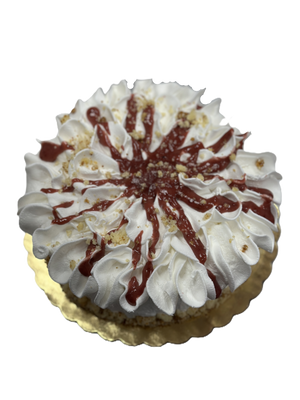Small Strawberry Ruffle Cake