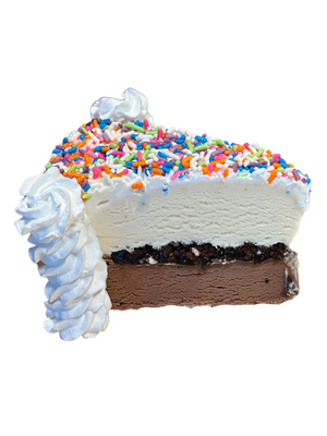 Slice of Sprinkle Crunch Cake