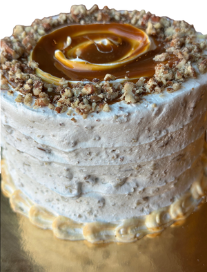 Small Pecan Caramel Cake
