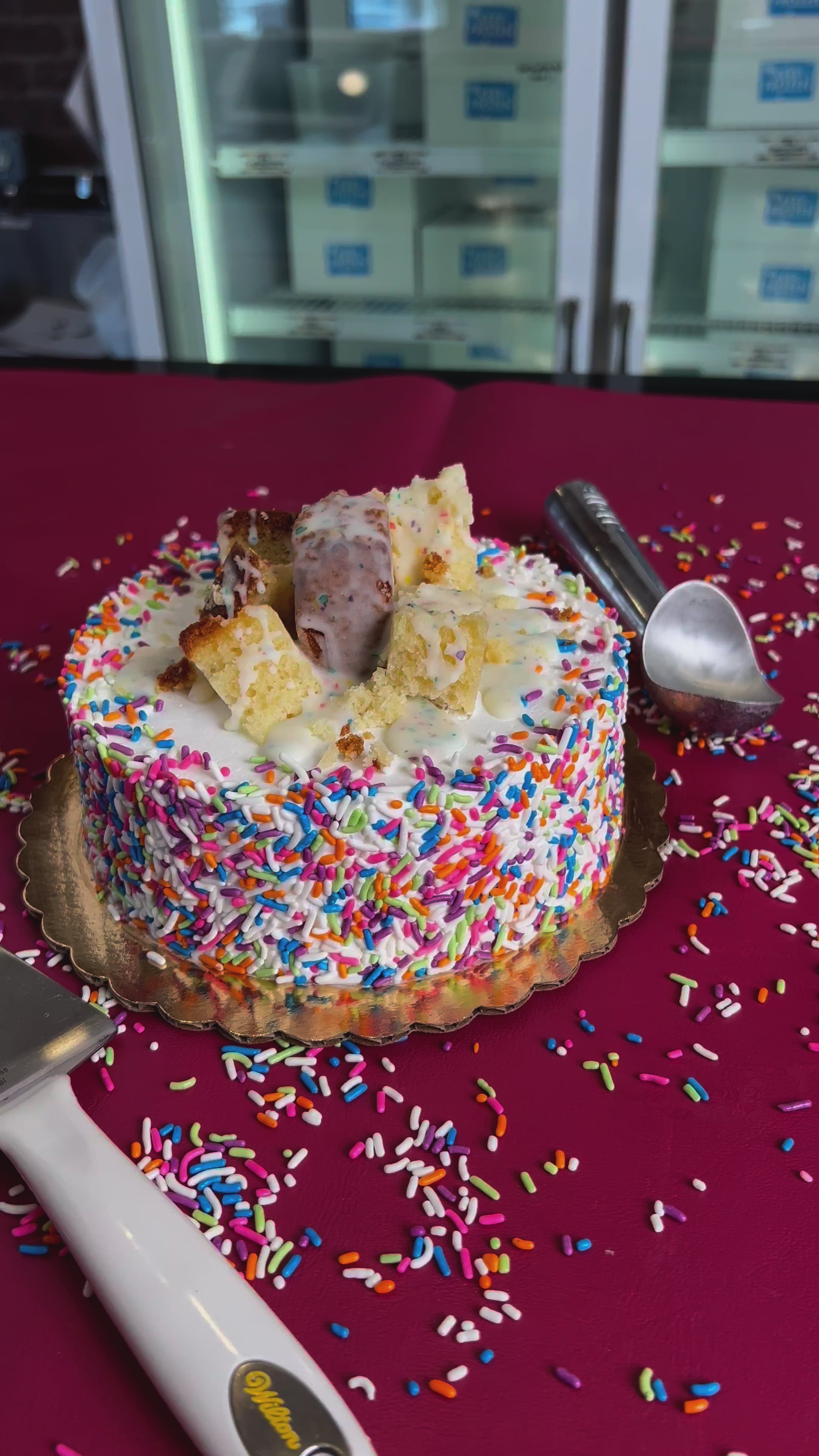 Load video: Small Celebration Cake