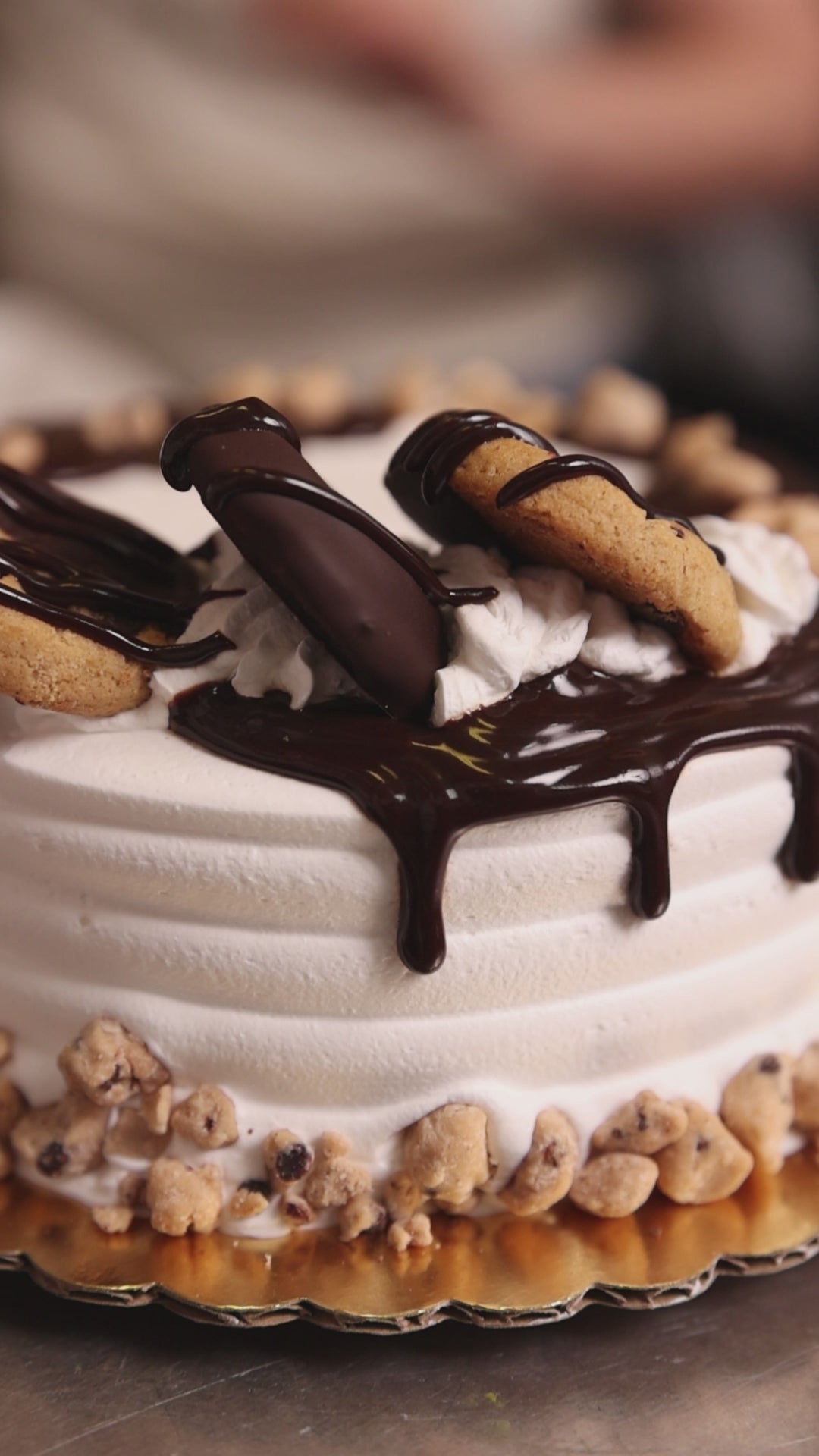 Load video: Medium Chocolate Chip Cookie Cake